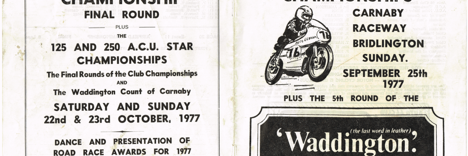 British Clubman Road Race Championships Carnaby Raceway 25 Sep 1977