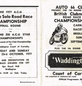British Clubman Road Race Championships Carnaby Raceway 25 Sep 1977