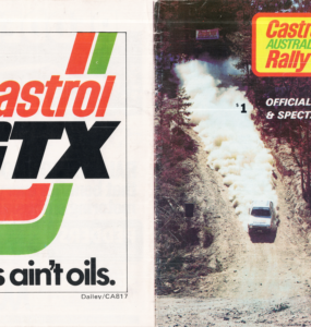 1981 Castrol Australia Rally Programme Canberra ACT